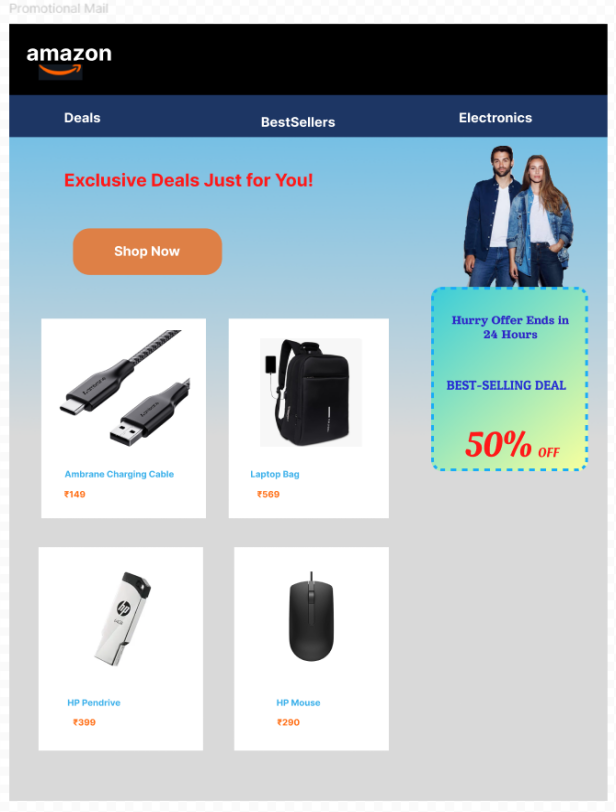 Amazon – Promotional Email
