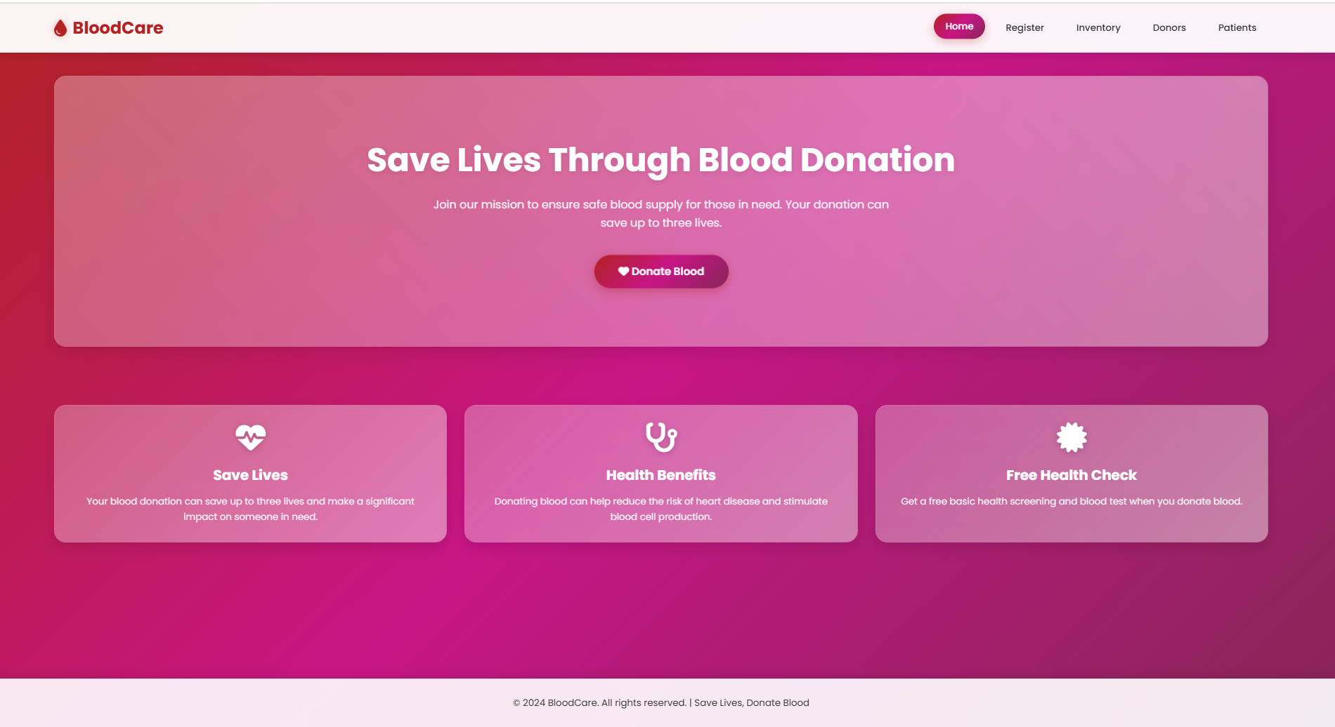 Blood Donation Management System