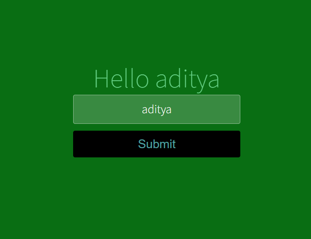 Name Set Login Page (React)