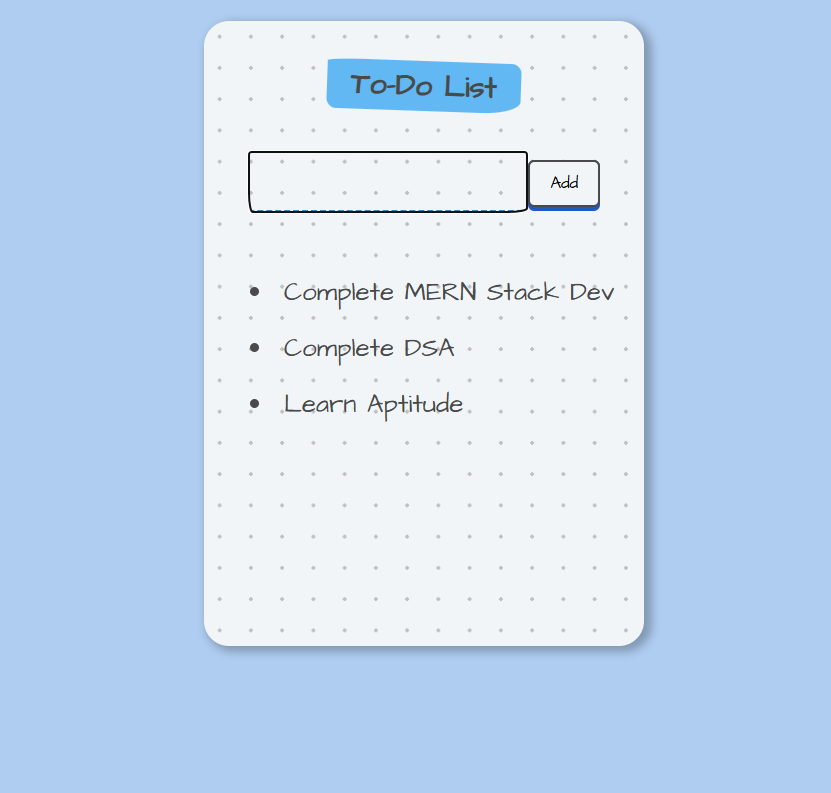 ToDoList using React Hook