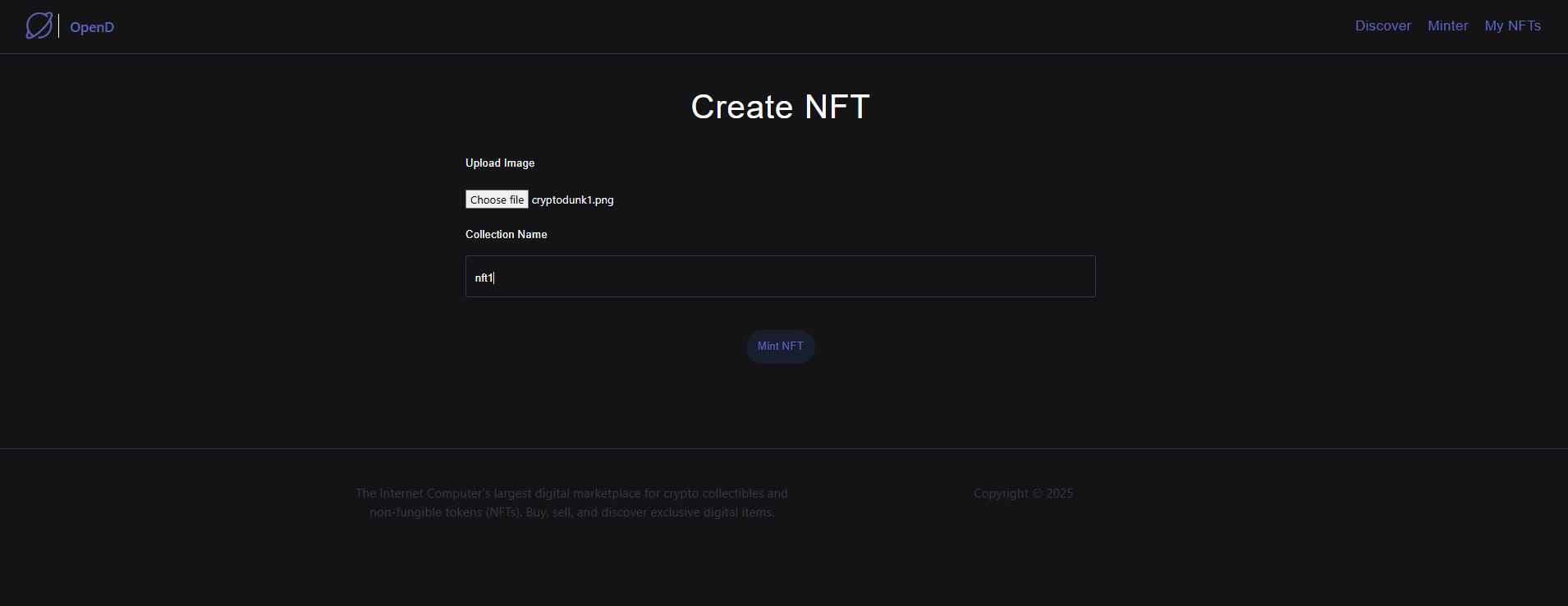 OpenD – NFT Marketplace
